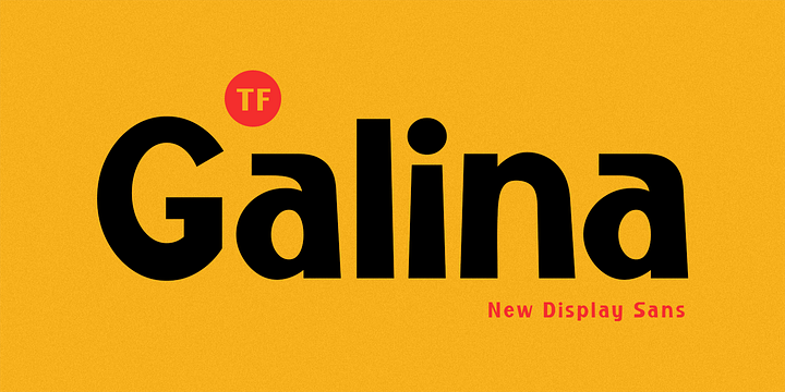 TF Galina font family by Teenage Foundry