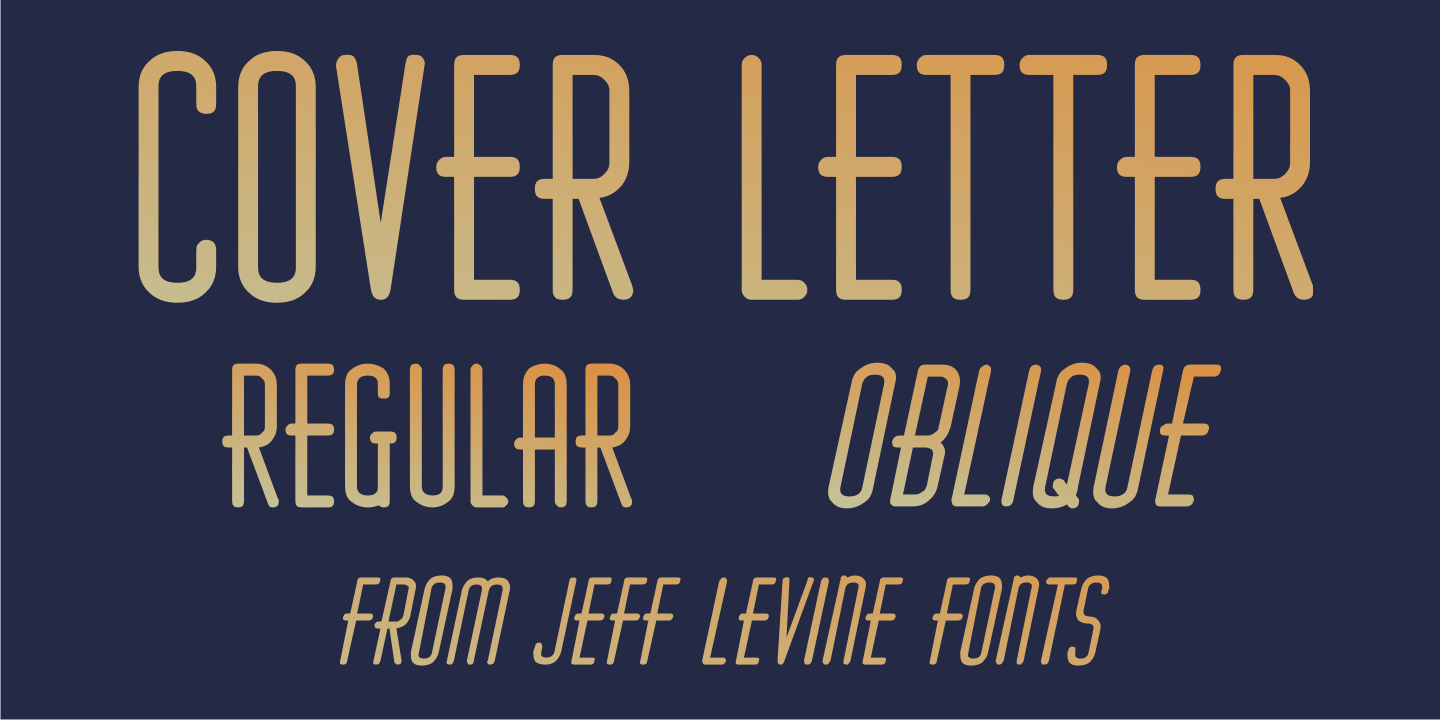 Cover Letter JNL Font