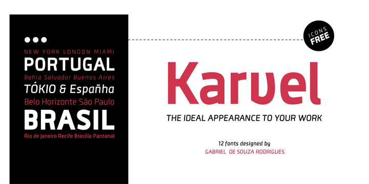 Displaying the beauty and characteristics of the Karvel font family.