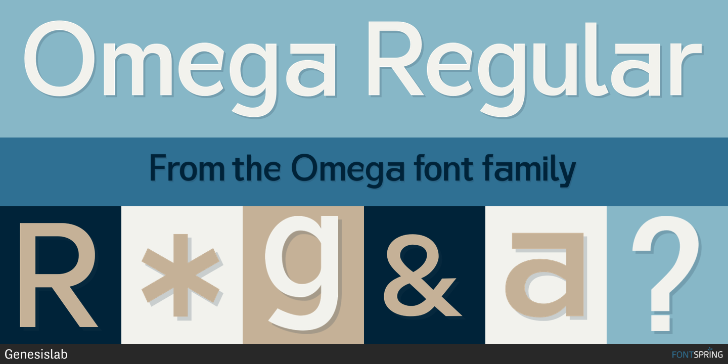 Fonts similar to Omega