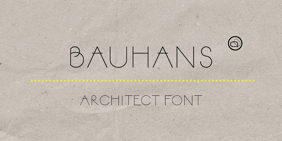 BAUHANS is a upper case typeface family which comes in 2 styles.