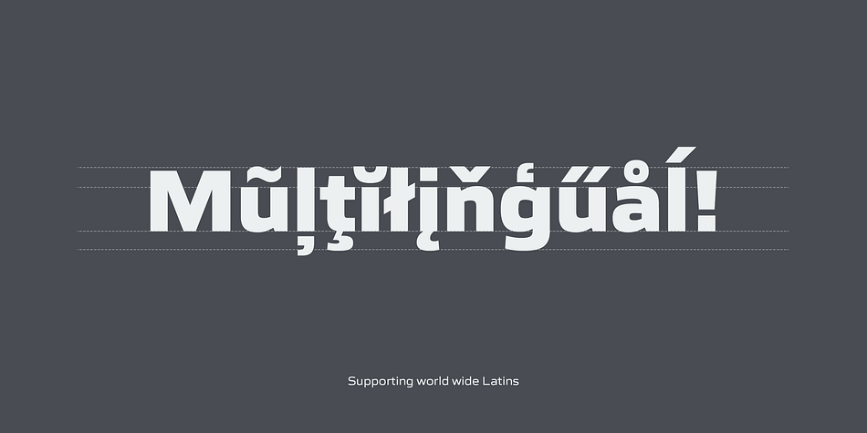 Gomme Sans supports almost all European languages: Western, Central, South Eastern Europeans and afrikaans.