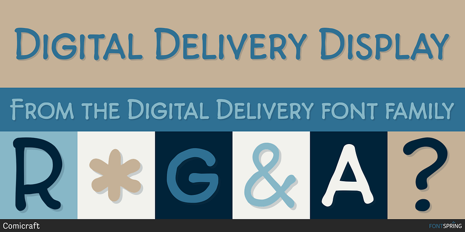 Digital Delivery Display Font