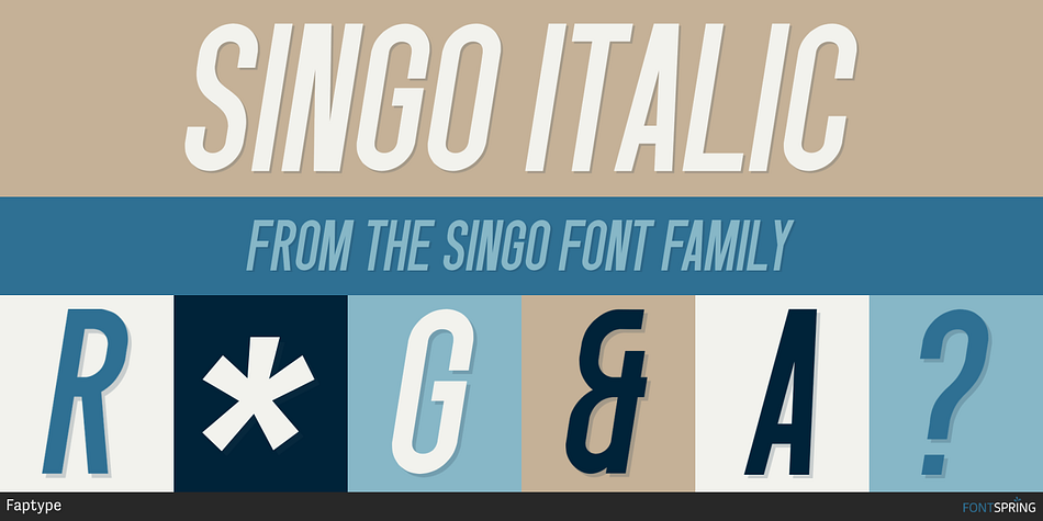 Singo Italic Font