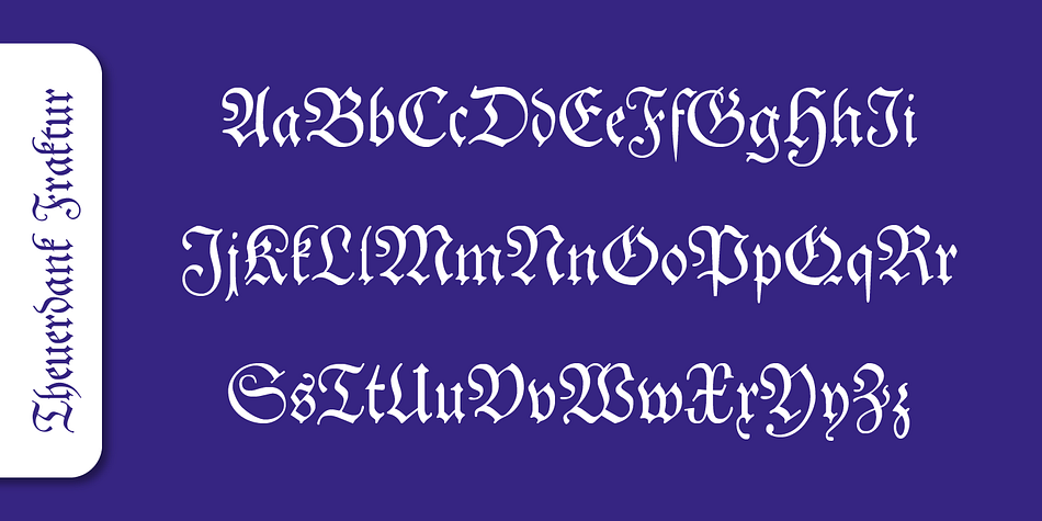 Starting in the 16th century and lasting well into the 20th century, most works in Germany were printed using blackletter types.