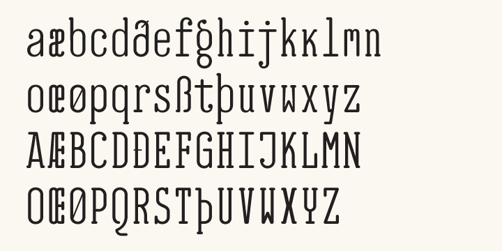 EB Jessica is a display serif font family.