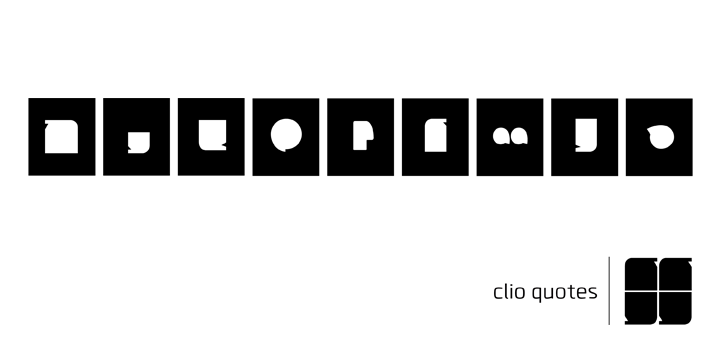 Highlighting the Clio Icons font family.