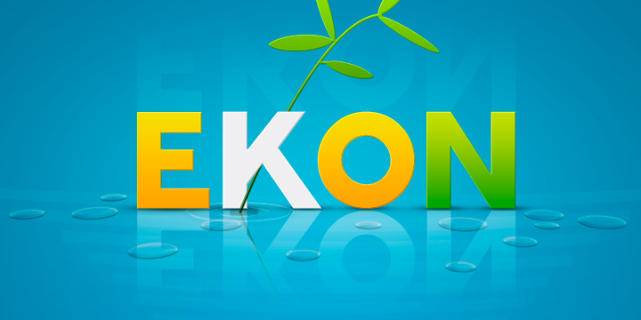 Displaying the beauty and characteristics of the Ekon font family.