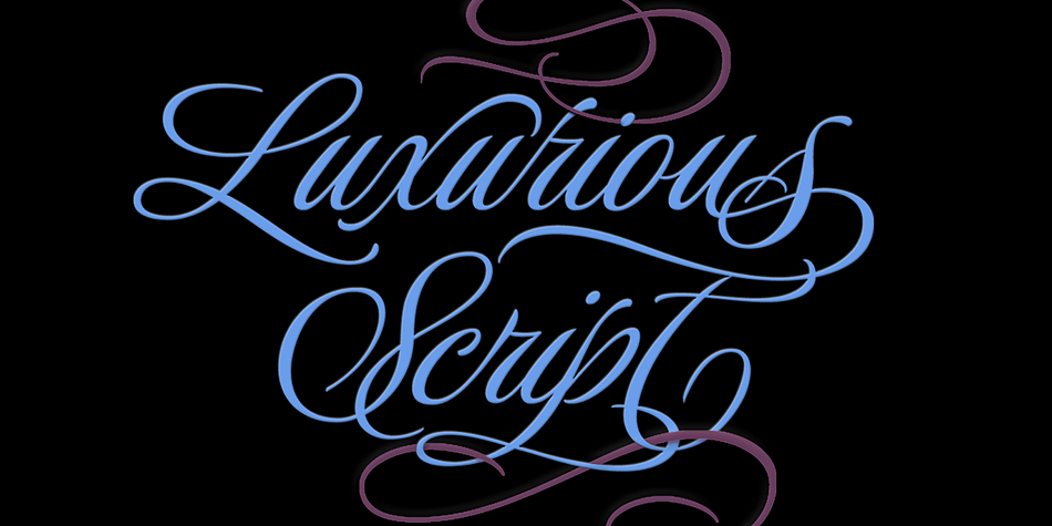 Luxurious — the perfect description for this stunning formal script.