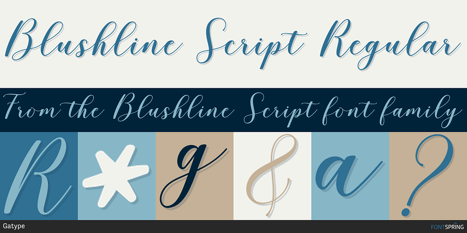 Blushline Script Regular Font