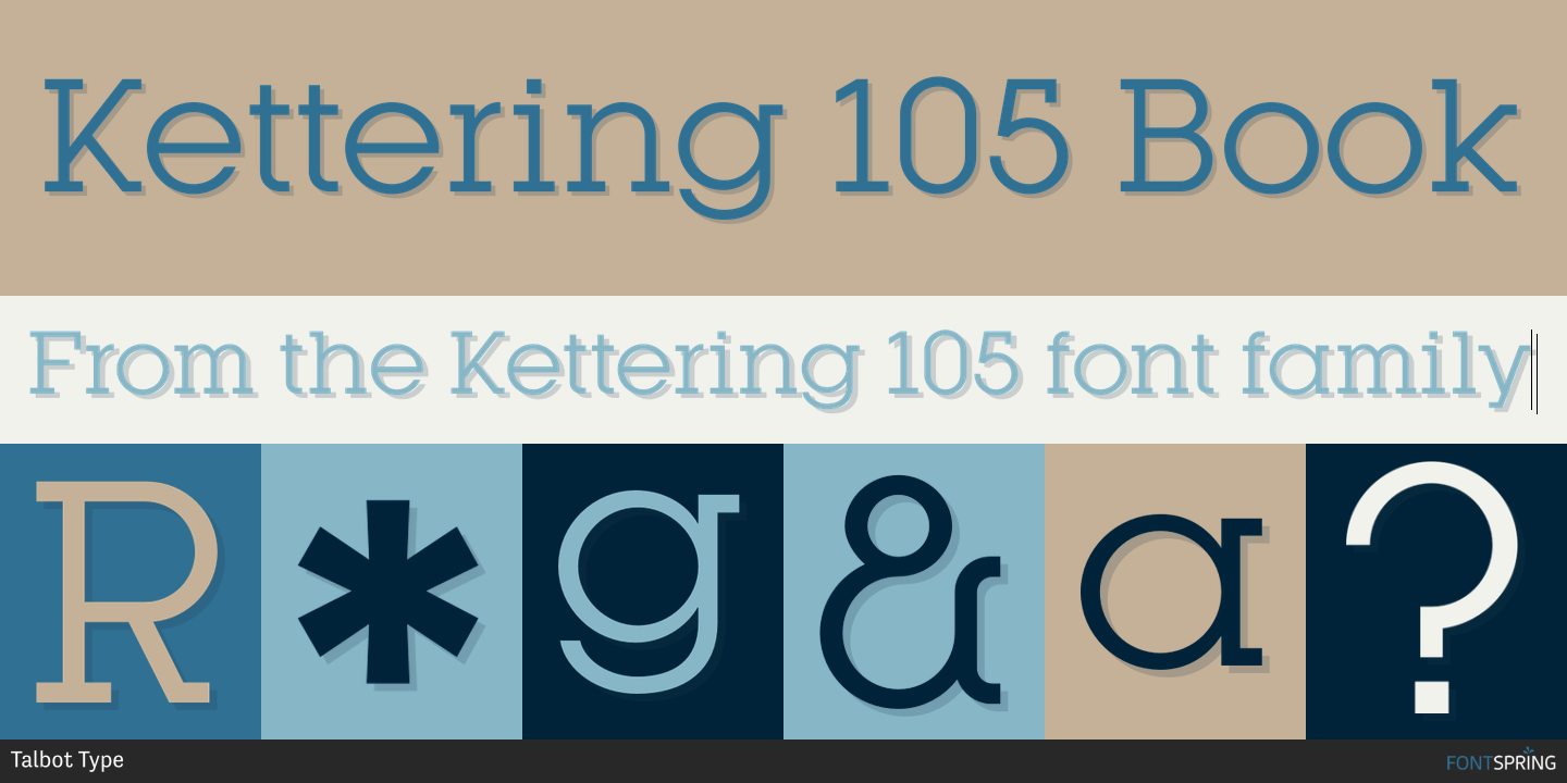 Kettering 105 Book Font