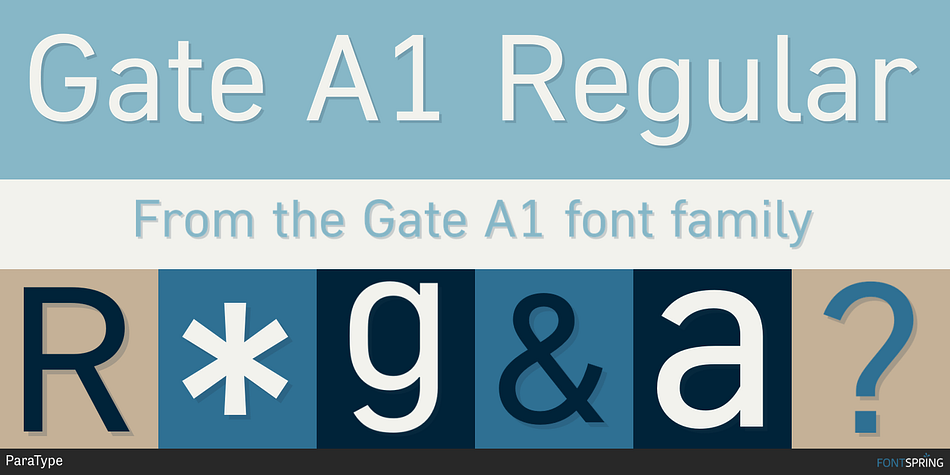 Gate A1 Regular Font