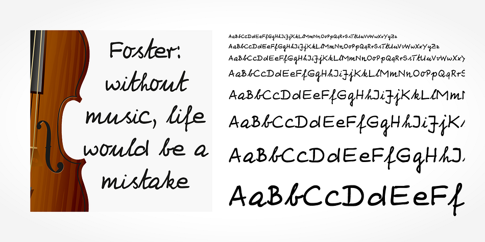 Foster Handwriting is a beautiful typeface that mimics true handwriting closely.