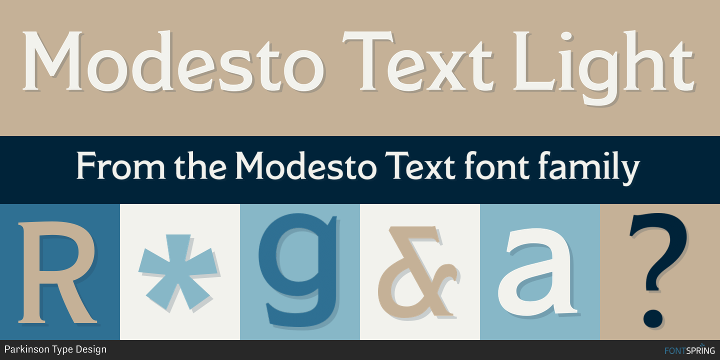 Fonts similar to Modesto Text