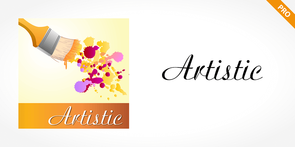 Artistic Pro is one of the fonts of the SoftMaker font library.