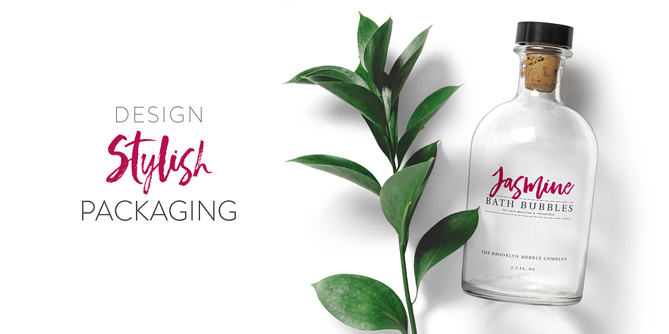 Bellissimo looks gorgeous on logos, websites, invitations, greeting cards, magazines, business cards, packaging and more!