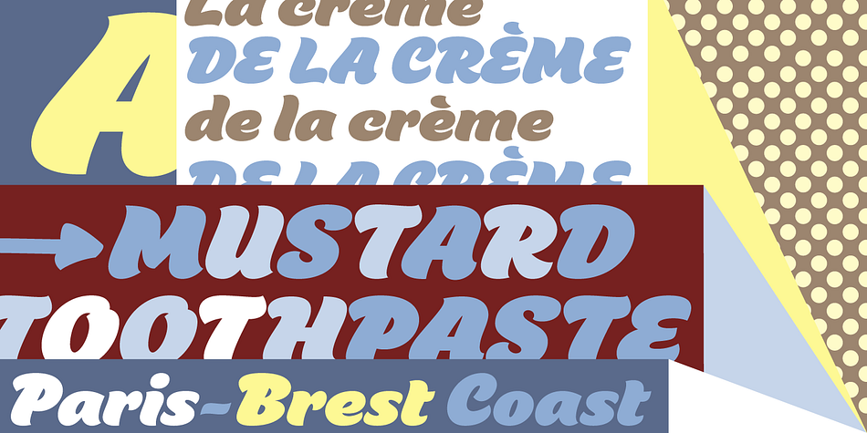 Maio FY font family example.