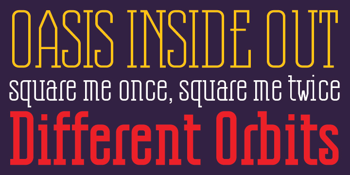 Highlighting the Kvadra font family.