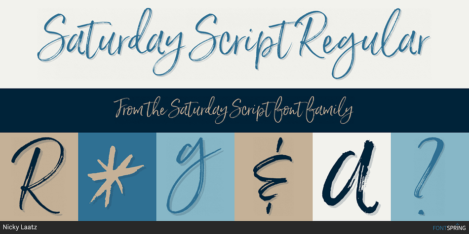 Saturday Script Regular Font