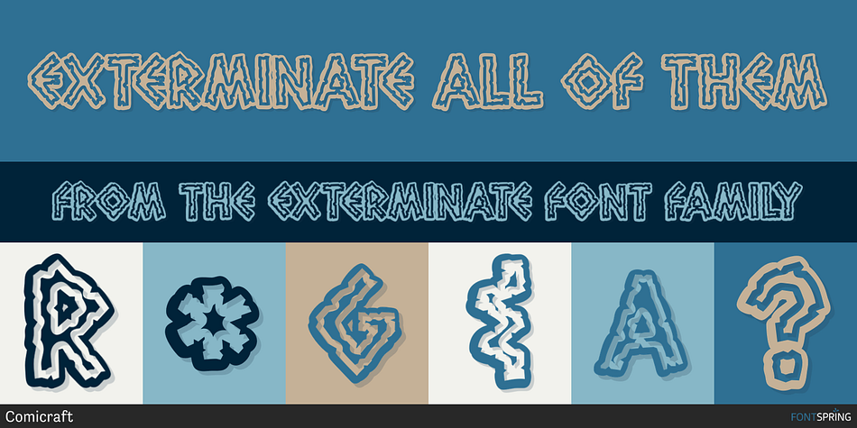 Exterminate All Of Them Font