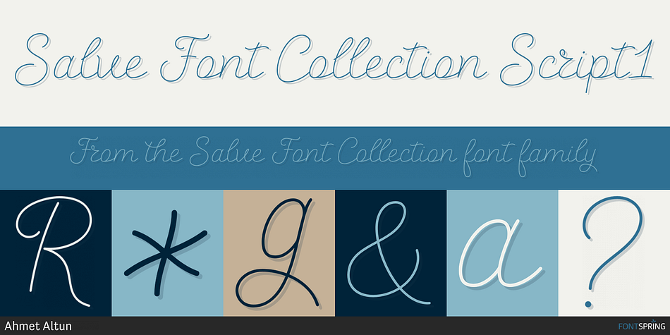 Salve Font Collection Script1 Font