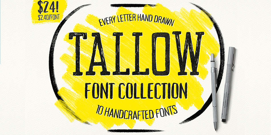 Introducing the Tallow font family.