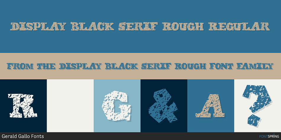 Display Black Serif Rough Regular Font