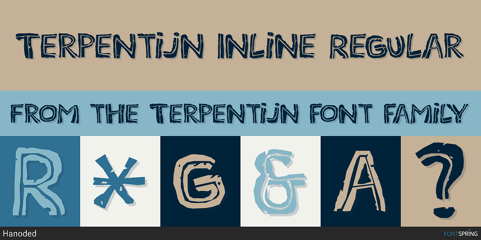 Terpentijn Inline Regular Font