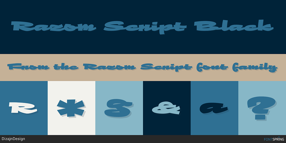 Razom Script Black Font