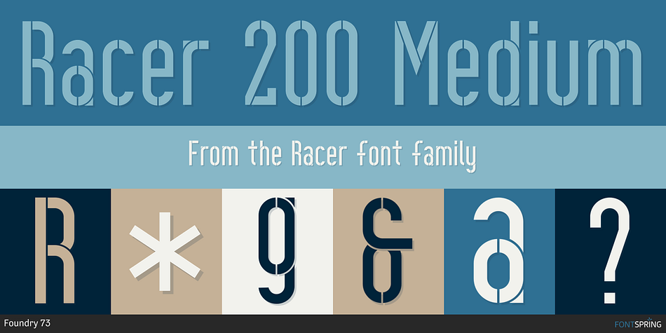 Racer 200 Medium Font