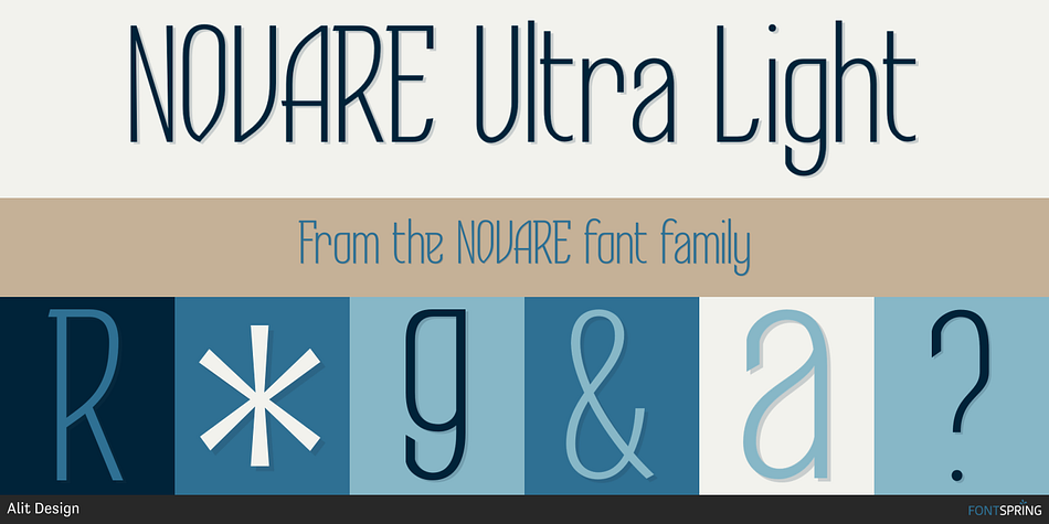 NOVARE Ultra Light Font