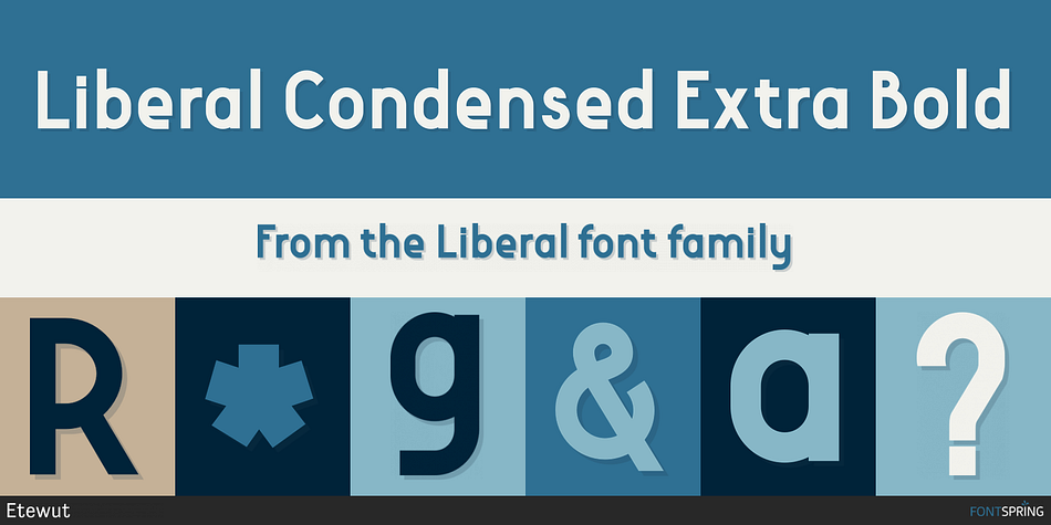 Liberal Condensed Extra Bold Font
