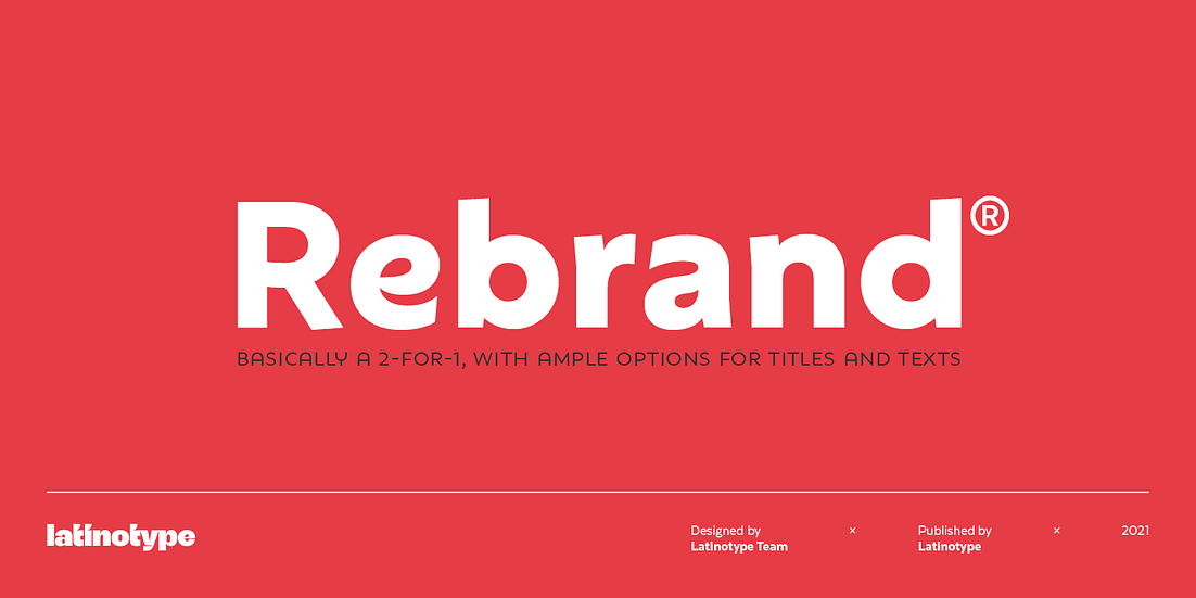 Rebrand Font Poster