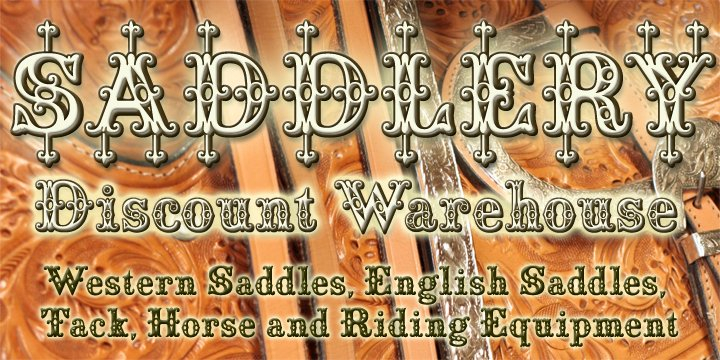 Saddlery includes the first font that you can use alone or add the optional second 
fill font behind the first using different colors for a more decorative look.