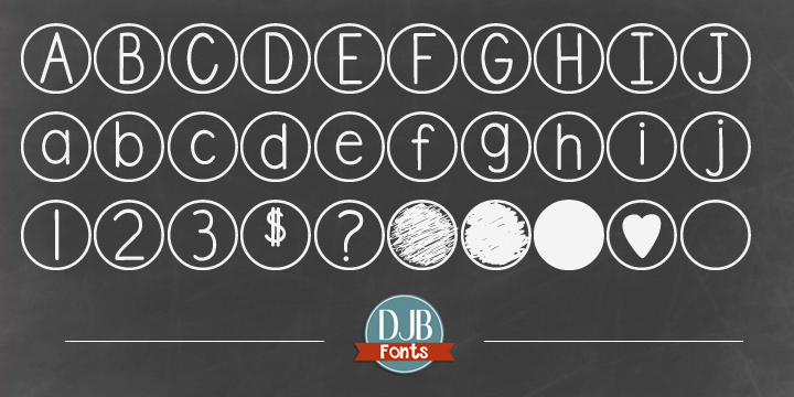Highlighting the DJB Standardized Test font family.