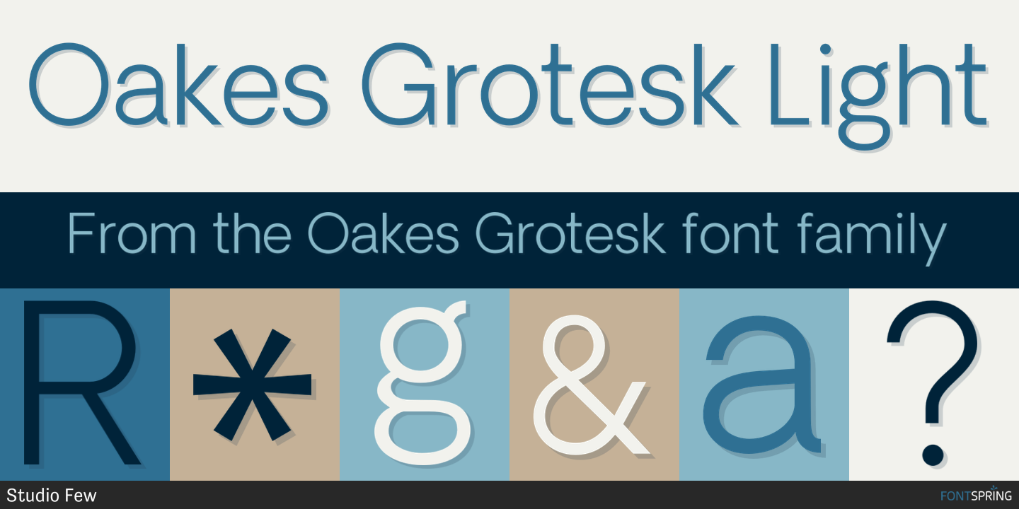 Fonts similar to Oakes Grotesk