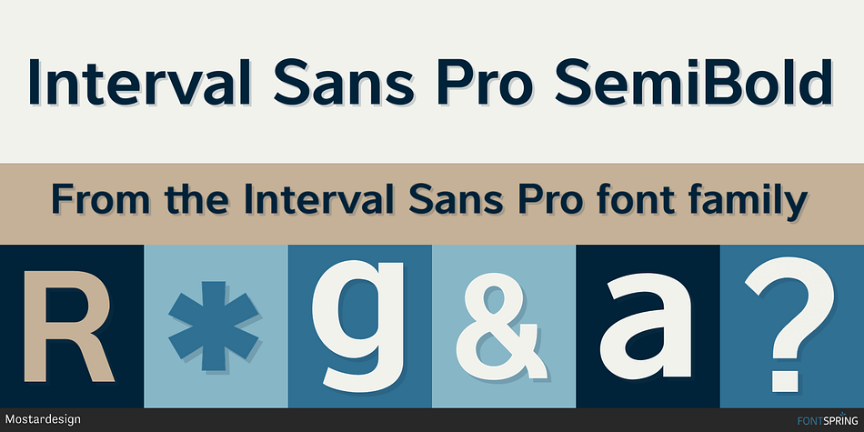 Interval Sans Pro SemiBold Font