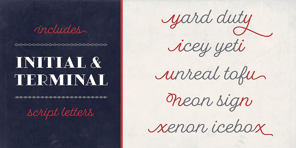 Fairwater font family example.