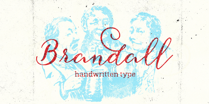 Brandall is a script font with the natural feel of hand lettering/handwritten style.