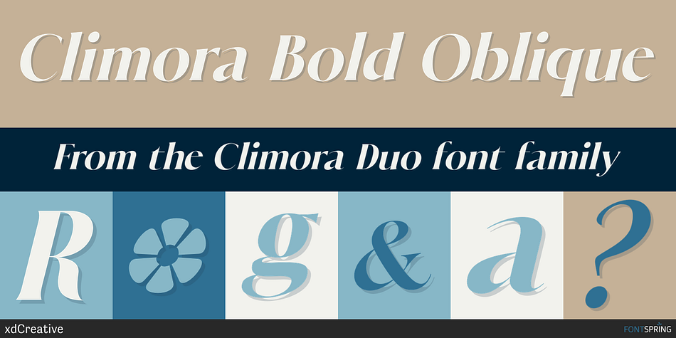Climora Bold Oblique Font