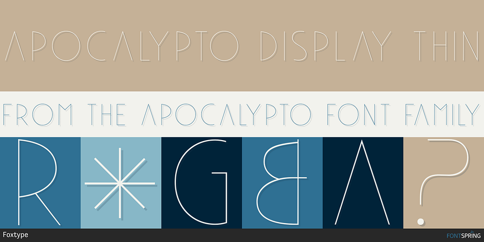 Apocalypto Display Thin Font