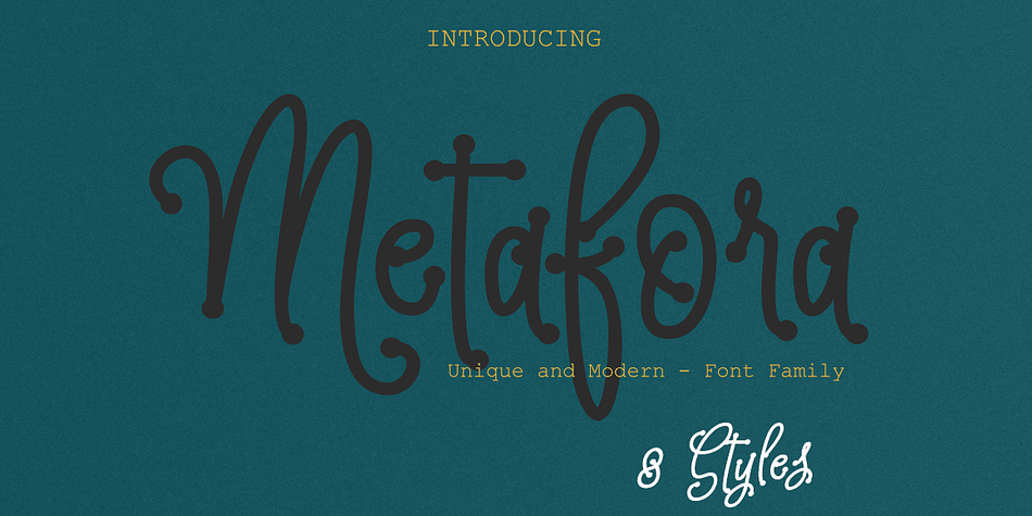Metafora is a comic style script font.