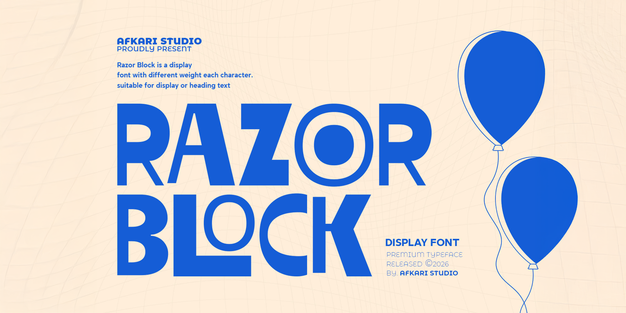 Razor Block Regular Font