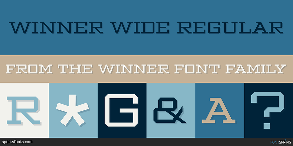 Winner Wide Regular Font