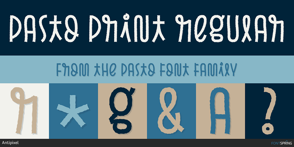 Pasto Print Regular Font