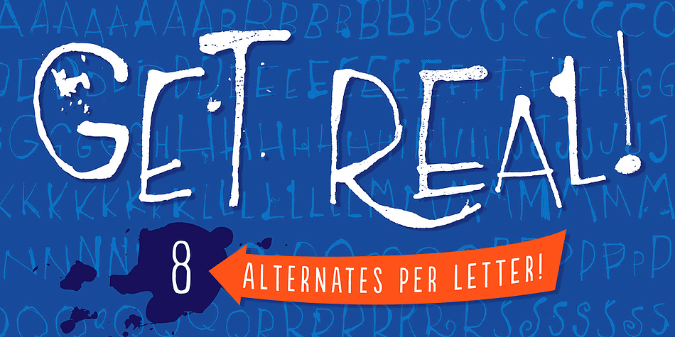 It is equipped with some clever OpenType programming to make substitutions on-the-fly: the Contextual Alternates feature, with the help of a very careful kerning table, takes care of cycling the alternates in an amazing random-like way, impressively mimicking a true handwritten text.