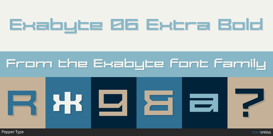 Exabyte 06 Extra Bold Font
