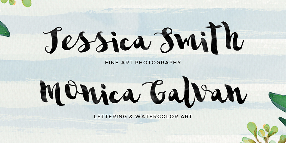 Sannie Script is a modern calligraphy font with unique character, irregular baseline, and girly.