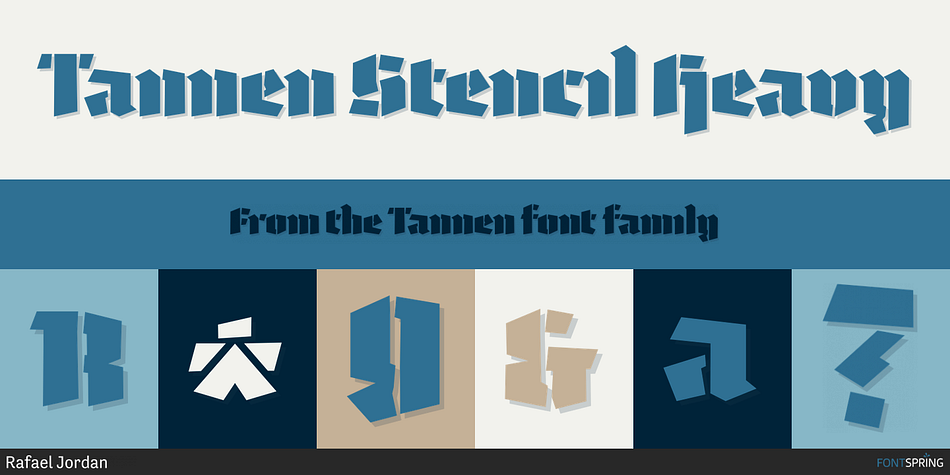 Tannen Stencil Heavy Font