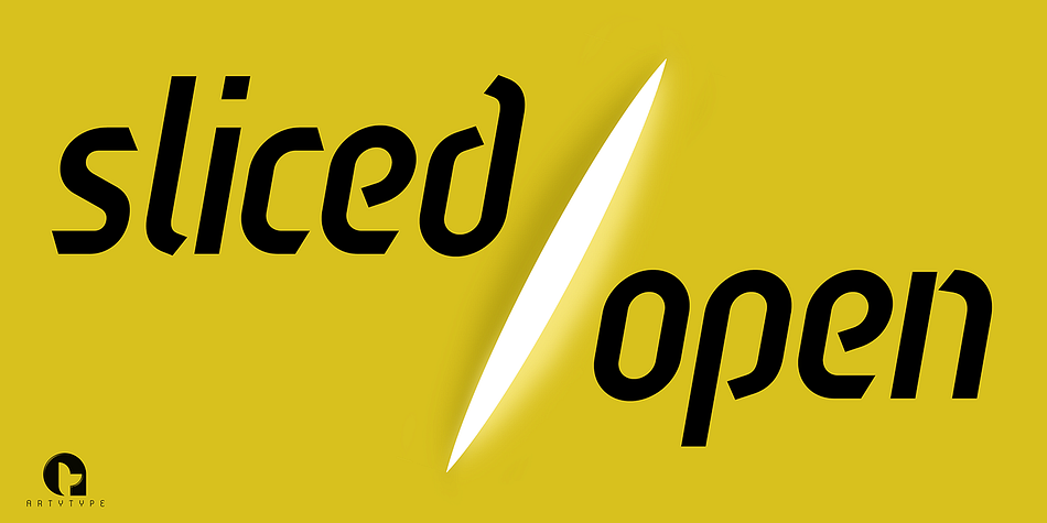 Highlighting the Sliced Open font family.